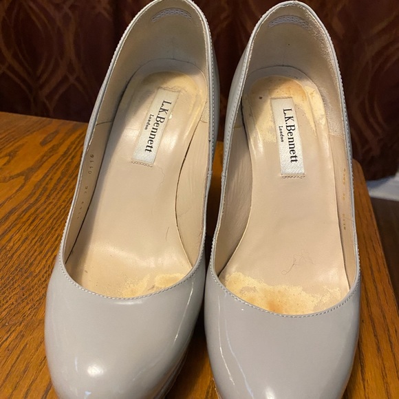 LK Bennett grey Patton leather made in Italy size EUC. Aprx size 6 - Picture 7 of 8